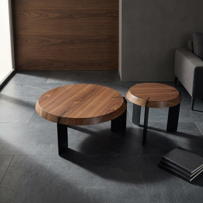 Tavolino da salotto Tavolino laterale Tavolo design Rotondo Marrone Tavolino da salotto Nuovo