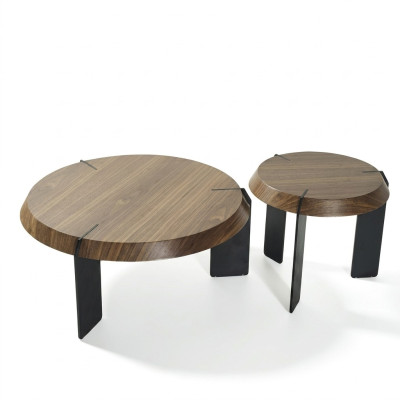 Tavolino da salotto Tavolino laterale Tavolo design Rotondo Marrone Tavolino da salotto Nuovo