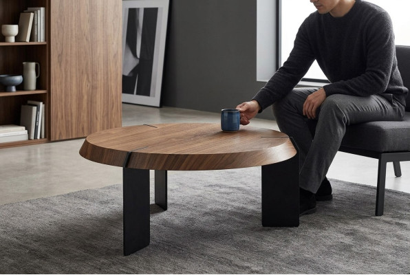 Tavolino da salotto Tavolino d'appoggio Tavolo design Tondo Tavolino da salotto Nuovo