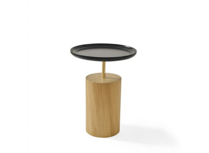 Tavolino Tavolo Legno Comodino Mobile Design Nero Tavolo Rotondo
