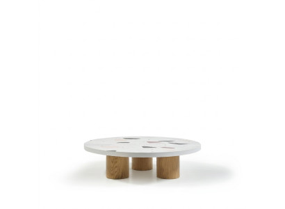 Tavolino da caffè design di lusso in legno bianco per il salotto nuovo