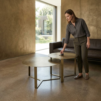 Set da tavolo 2 pezzi. Tavolini da divano Tavolino da salotto Tavolino da caffè Design Tavolino da soggiorno.