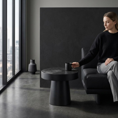 Tavolo da caffè di lusso in design per il soggiorno nero