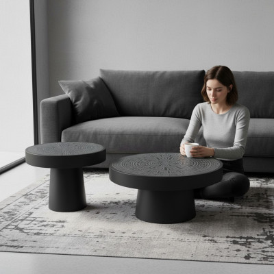 Tavolino da salotto di lusso in legno, arredamento moderno per tavolo e tavolino.