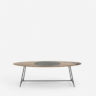 Tavolino da salotto Tavolo soggiorno Marrone Legno Tavolino da caffè Design Mobili Nuovi