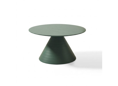 Tavolino elegante grigio rotondo in stile moderno per il soggiorno