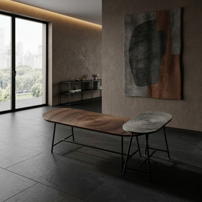 Tavolini da caffè di lusso di design stile italiano per il soggiorno.