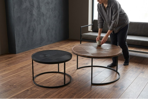 Moderni tavoli Designer di lusso Tavolino Nuovo Tavoli da salotto Tavolo 2 pezzi Marrone