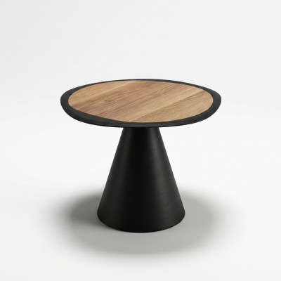 Tavolino da salotto design da salotto Tavolino da caffè Soggiorno Nero Tavolo Arredamento Rotondo