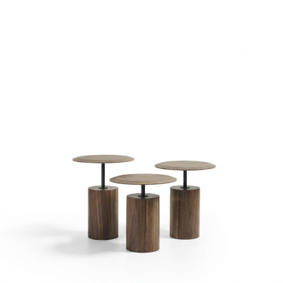 Tavolini da caffè di design di lusso in legno per soggiorno, 3 pezzi.