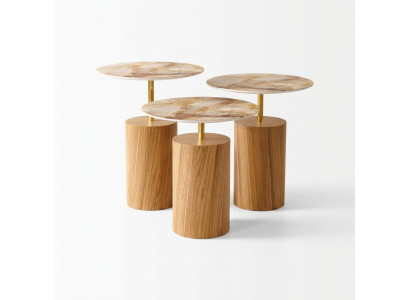 Tavoli da salotto Tavolini da caffè Tavolini laterali Tavolo da soggiorno design 3 pezzi.