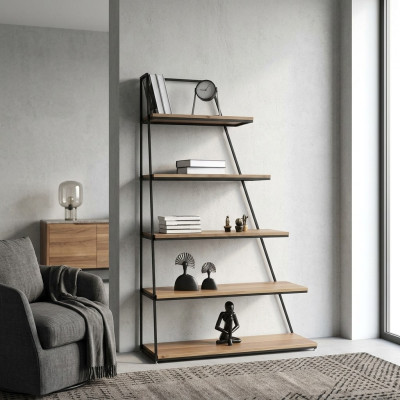 Design Libreria Scaffali Soggiorno Armadi Mensole in Acciaio Inossidabile Libreria