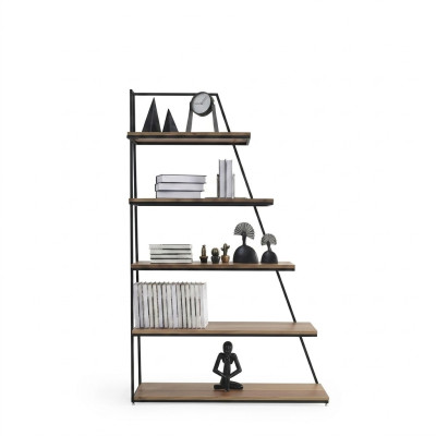 Design Libreria Scaffali Soggiorno Armadi Mensole in Acciaio Inossidabile Libreria