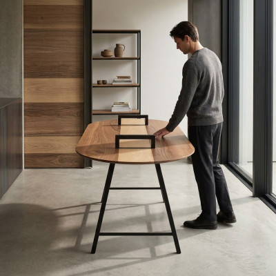 Tavolino da caffè Tavolino Soggiorno Marrone Lusso Design Tavolino