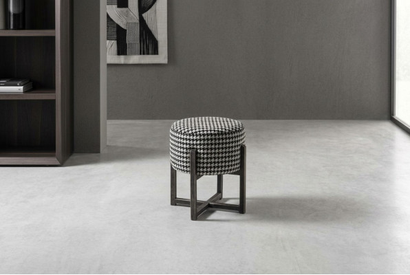Sgabello Rotondo Design Moderno Poggiapiedi Panchina Poggiapiedi Comodino Imbottito