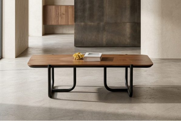Tavolino da salotto design, tavoli da caffè marroni, tavoli in legno.
