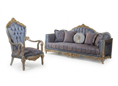 Divano barocco Chesterfield 3+1 posti tavolino set di divani imbottiti mobili.