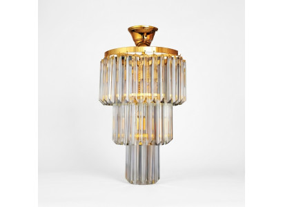 Lampadario soffitto design lusso in cristallo e oro stile moderno per soggiorno