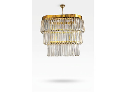 Lampadario in ottone lucido, lampade da soffitto design lusso moderno per il soggiorno
