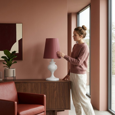 Lampada da tavolo per soggiorno Design Lampada Lussuosa nuova rossa