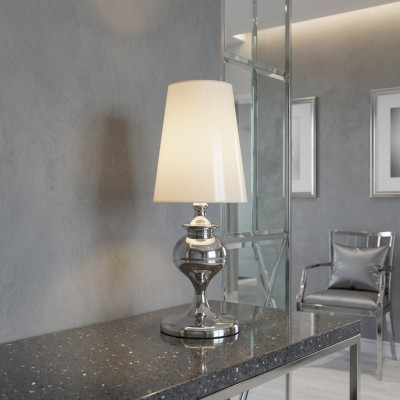 Lampada da tavolo Design per soggiorno, luce da tavolo, illuminazione nuova bianca di lusso.