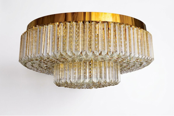 Lampadario soffitto lusso luce a soffitto lampadario rotondo oro luci