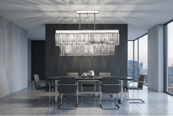 Lampadario Lampada a soffitto Stile Moderno Soggiorno nuovo grigio