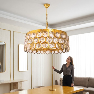 Lampadario a soffitto in cristallo per il soggiorno Lampadario Lustro