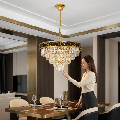 Lampadario per soggiorno lampada a sospensione in cristallo nuovo