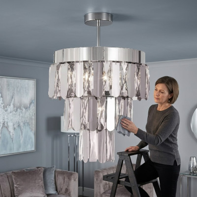 Lampadario a cristalli Lampada da soffitto Lampara da soffitto Soggiorno Lampadario