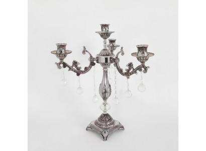 Lampada da tavolo Lampada da comodino Luce Lampada di lusso da tavolo in argento per soggiorno