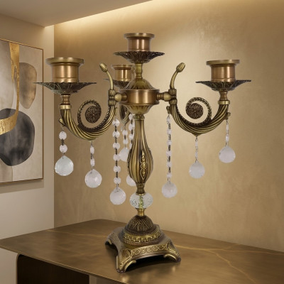 Lampada da tavolo Lampada da comodino Lampada di lusso Candeliere da tavolo Forma Lampade da tavolo