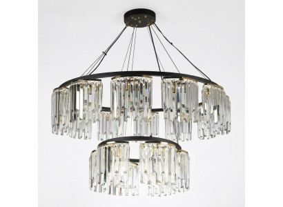 Lampadario a sospensione Lampada a soffitto Lampada moderna a forma di lampadario rotondo in design di cristallo