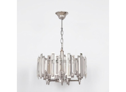 Lampada rotonda Luminare Lampada a soffitto argentea Illuminazione Lampada 50x65cm