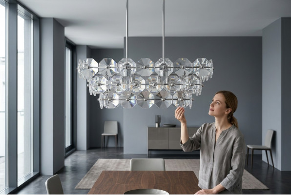Lampadario lampada da soffitto lampada illuminazione soggiorno Lampade argento