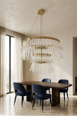 Design a soffitto dalle linee arrotondate Lampadario Plafoniera Lampada Lampadario Luce