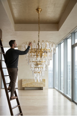 Lampadario Luce Lampada Lampadario Sospensione Soggiorno nuovo Moderno oro