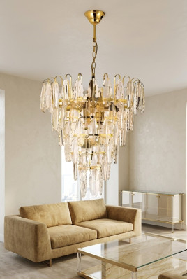 Lampadario Luce Lampada Lampadario Sospensione Soggiorno nuovo Moderno oro