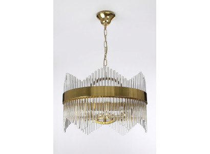 Lampada a soffitto stile moderno lampada da soffitto in vetro nuova oro