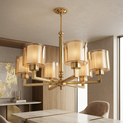 Lampadario stile moderno per soggiorno bellissimo oro nuovo camera da letto