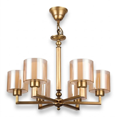 Lampada da soffitto soggiorno paralumi lampadario in vetro di lusso