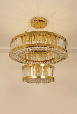 Lampada da soffitto Soggiorno Stile Moderno Plafoniera di lusso Lampada in cristallo
