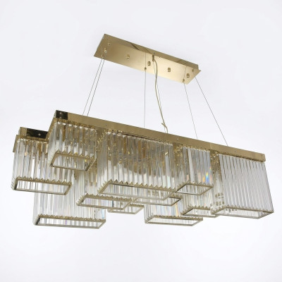 Tavolo da pranzo Lampadario Lampadario Stile Luster Soggiorno Lusso oro