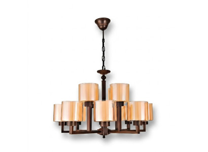Lampada a soffitto color oro Bellissimo lampadario da soffitto in vetro per soggiorno