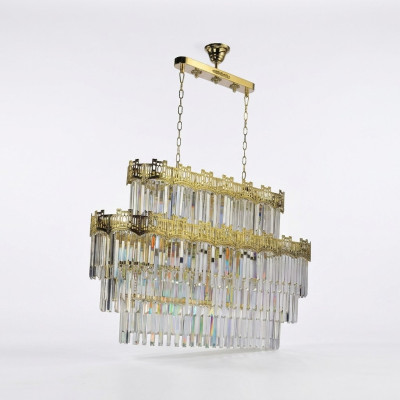 Lampadario Moderno Oro Sospensione Luce Pendente Soggiorno di Lusso