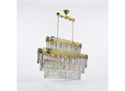Lampadario Moderno Oro Sospensione Luce Pendente Soggiorno di Lusso