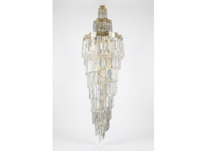 Lustro lampadario lampada da soffitto di lusso design in cristallo lampada da salotto oro.