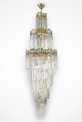 Lampadario di lusso design in cristallo stile moderno per il soggiorno