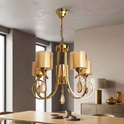 Lampadario lampada a sospensione lampada a soffitto lampadario lusso vetro