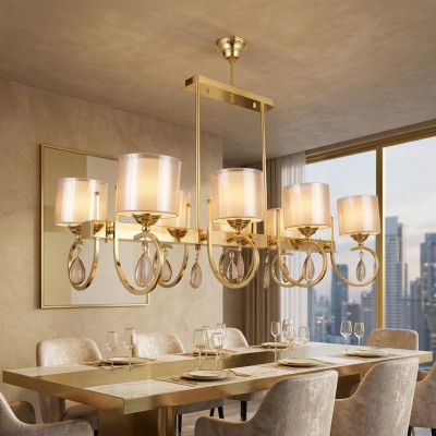 Lampadario soffitto soggiorno luce lusso lampadario lampade 50x75